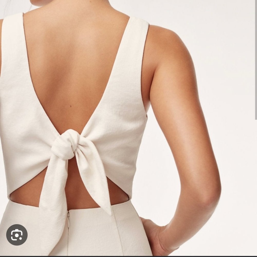 Aritzia Wilfred Écoulement Jumpsuit, cream/off white - size 2